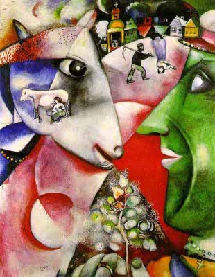 Marc Chagall (painting is called 'I And The Village')