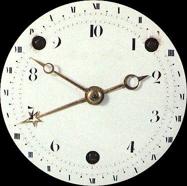 The French  Revolution (decimal time was adopted in 1793 but abolished again in 1795)  