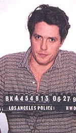 Hugh Grant after being  arrested for having sex with a prostitute in LA in 1995