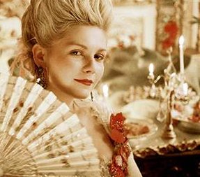 Kirsten Dunst  playing Marie Antoinette
