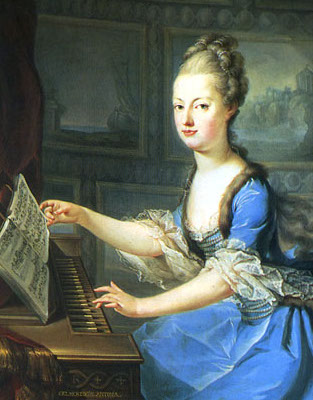 painting  of Marie Antoinette